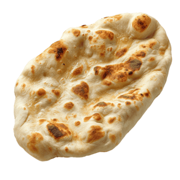 Fresh naan served at Raja's Grill House in Paisley